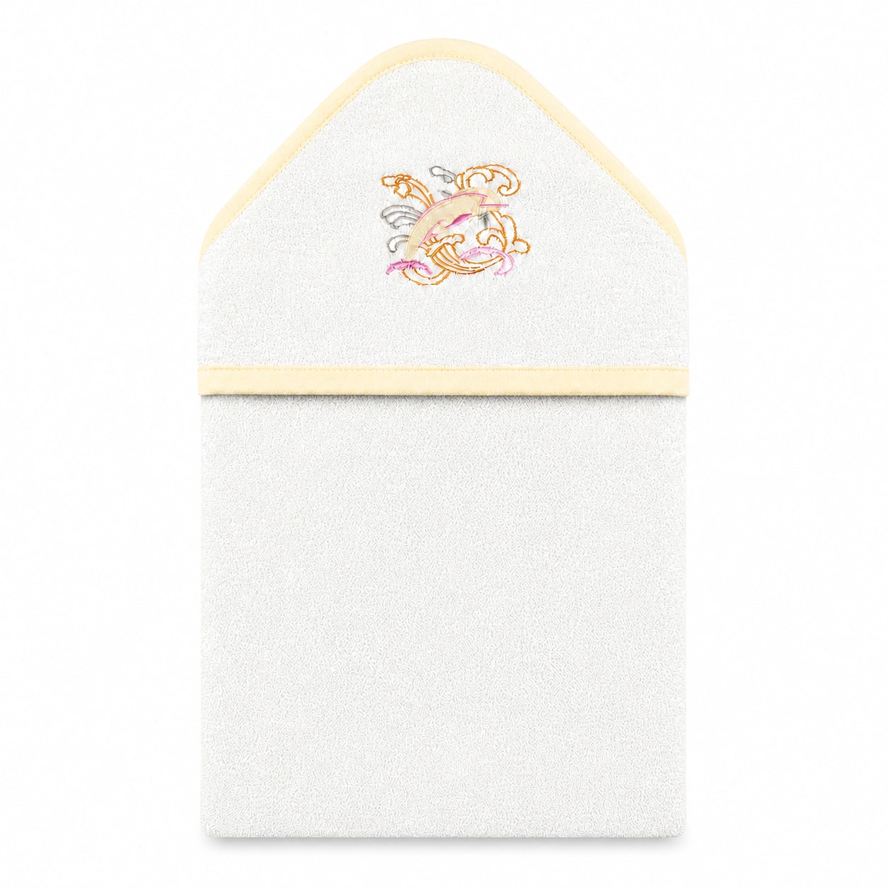 SENIORS BABY BATH TOWEL DOLPHIN PINK