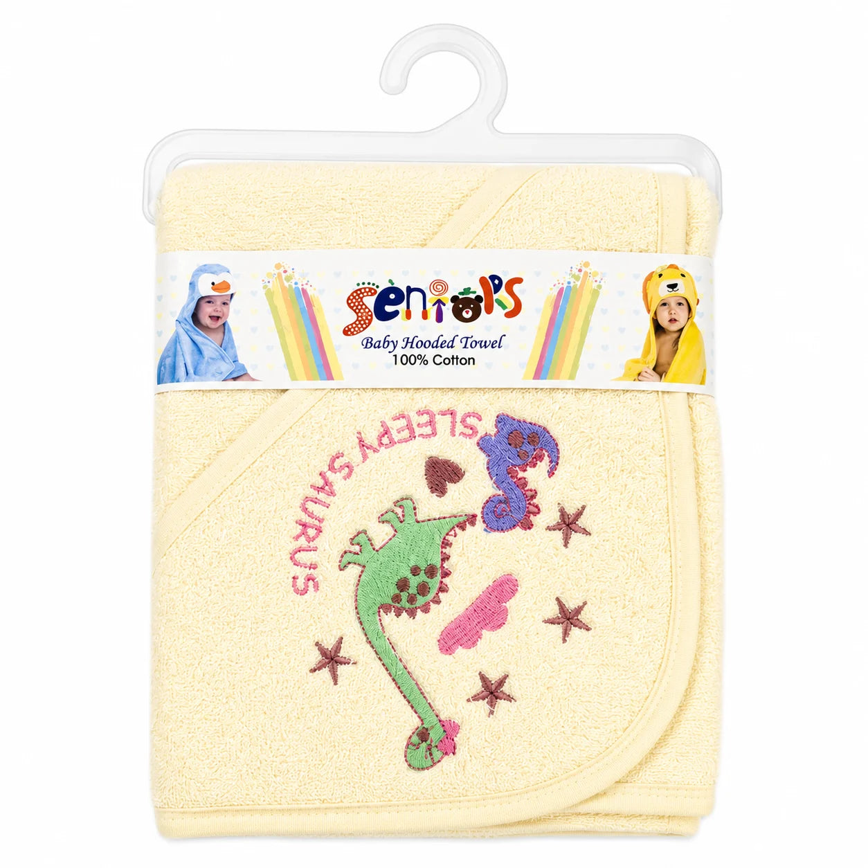 SENIORS BABY BATH TOWEL DREGON YELLOW