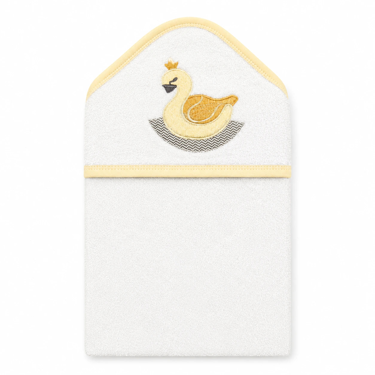 SENIORS BABY BATH TOWEL DUCK WHITE