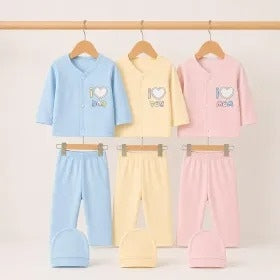 3 Piece Bodysuit Pack of 3 Multi Color Love Mom and Dad
