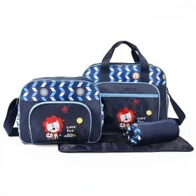 Baby Bag China Double Culting Bear Blue