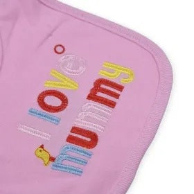 BABY Bib SET 3PCS I LOVE MUMMY PINK