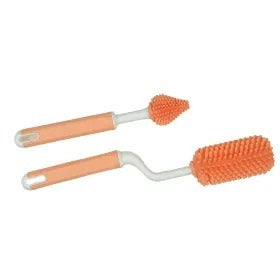 BABY SILICONE BOTTLE BRUSH ORANGE SMART BABY