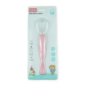 BABY SILICONE SPOON PINK