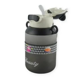 BABY STRAW SIPPER BEAR CAP GREY