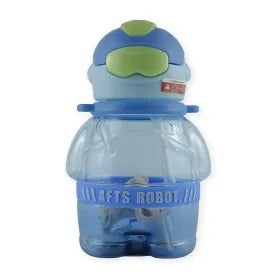 BABY STRAW SIPPER ROBOT BLUE