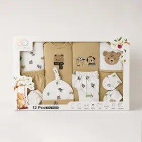 Gift Box 12 Pieces Baby Dream Cute Animals Light Brown/White