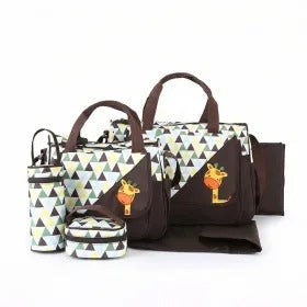 Sun Baby Bag 4-Piece Zig Zag Brown