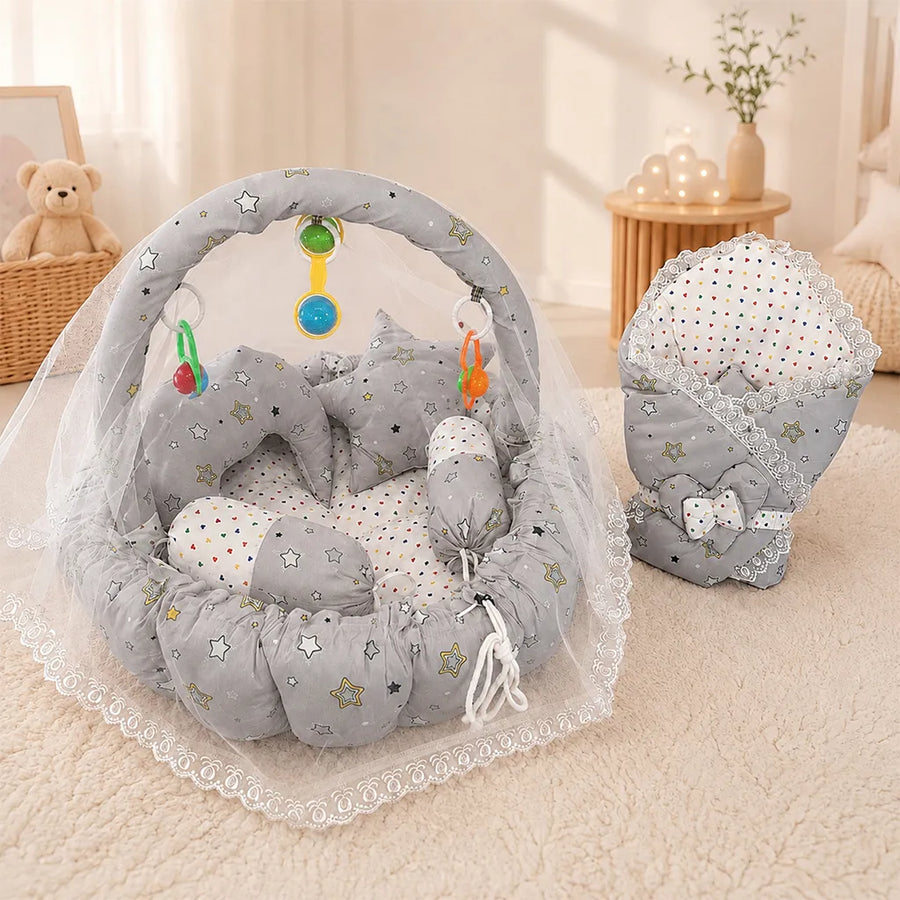 SOHNI MOHNI 9PCS BEDSET GREY