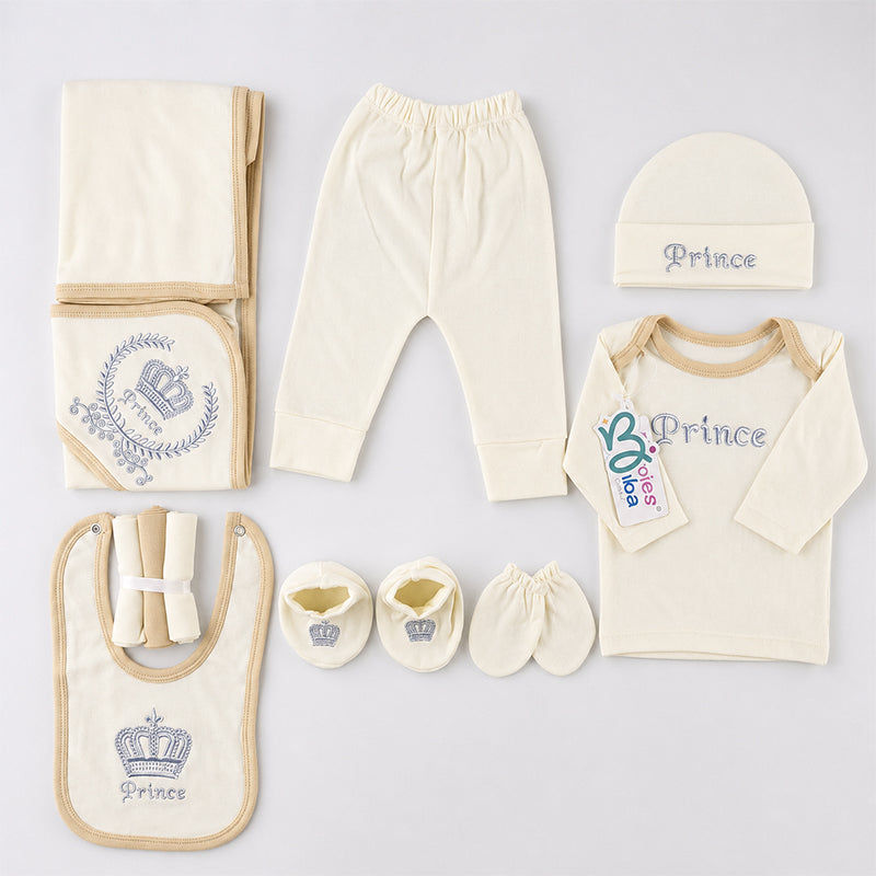 STARTER SET 11 PIECES BABY NEW BORN ESSENTIALS PRINCE THEM MINT COLOUR  - image 2