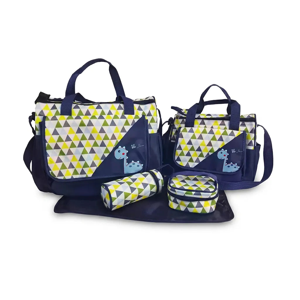 SUN BABY BAG 4PCS ZIG ZAG NAVY BLUE