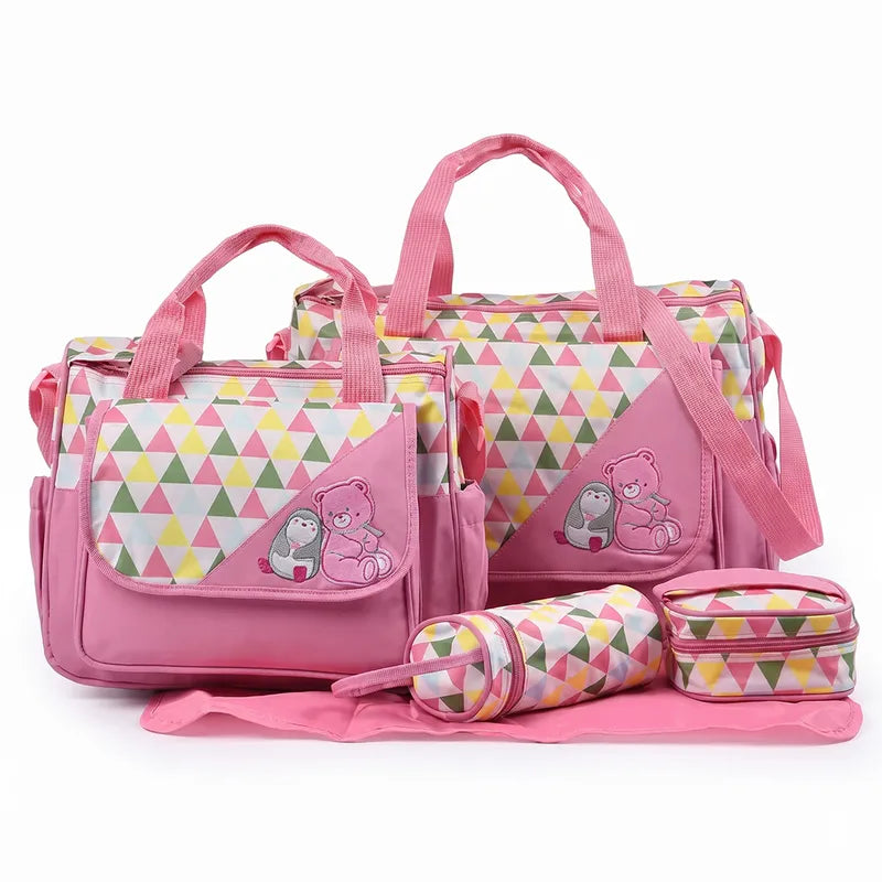 SUN BABY BAG 4PCS ZIG ZAG PINK