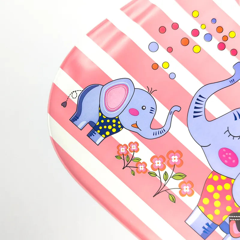 SUN BABY BIB+PLASTIC SHEET ELEPHANT PINK - image 2