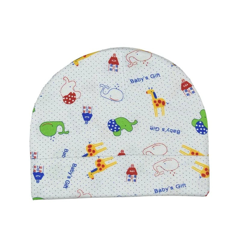 Sun Baby Printed Round Cap White