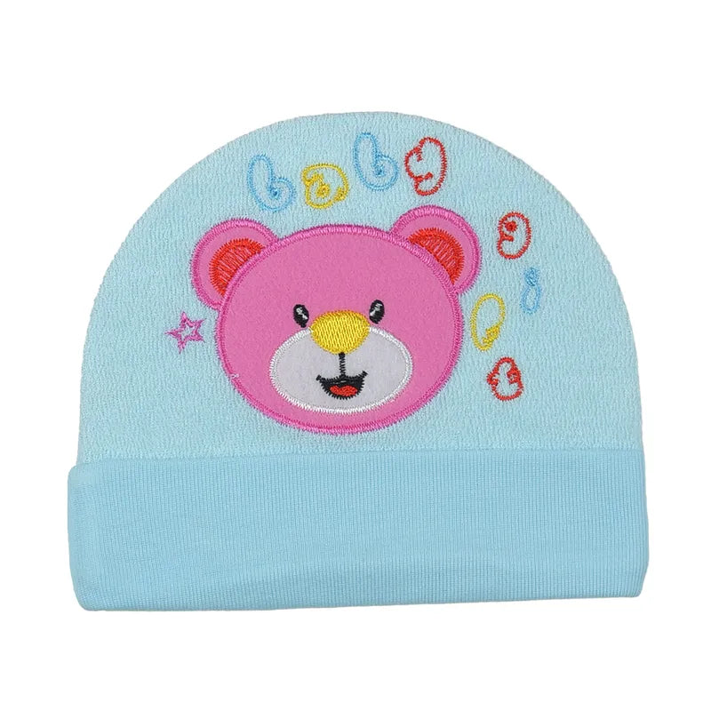 SUN BABY ROUND CAP TEEDY BEAR BLUE