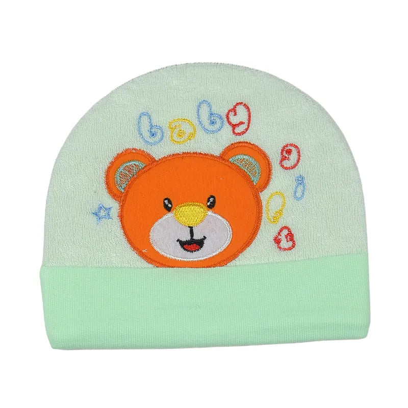 SUN BABY ROUND CAP TEEDY BEAR GREEN