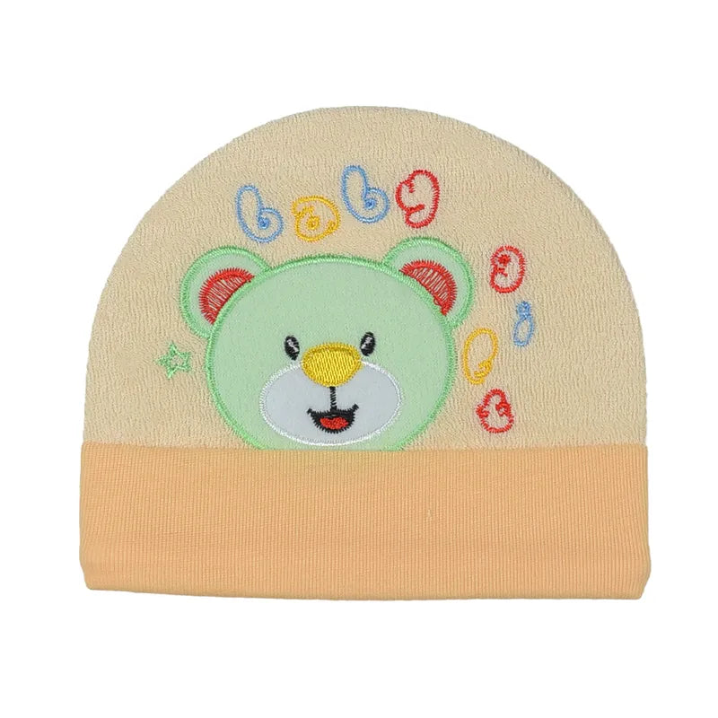SUN BABY ROUND CAP TEEDY BEAR PEACH