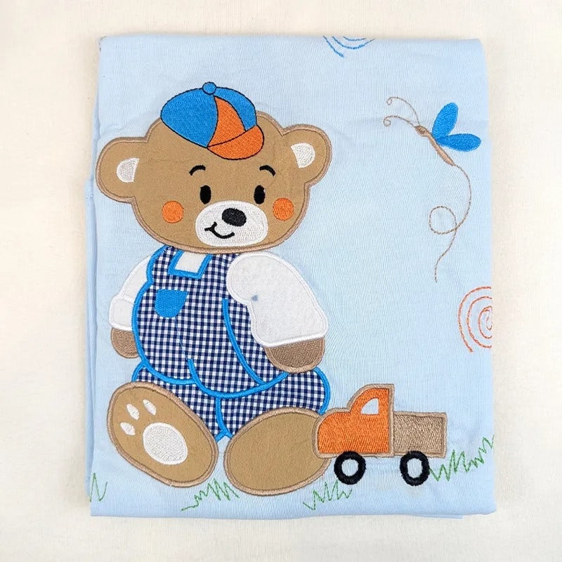 SUNNY BABY WRAPPING SHEET BEAR BLUE