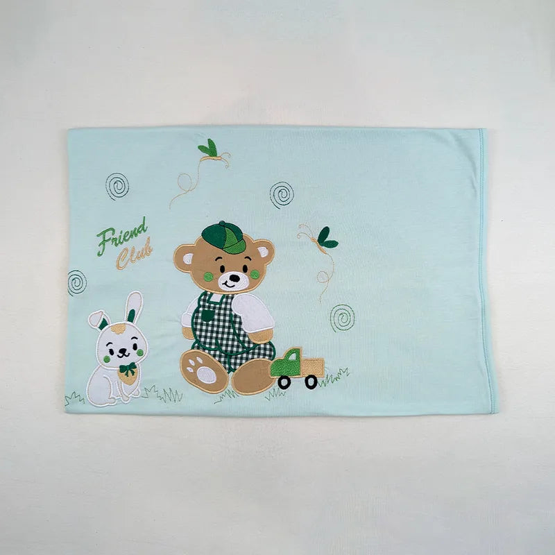 SUNNY BABY WRAPPING SHEET BEAR GREEN - image 2