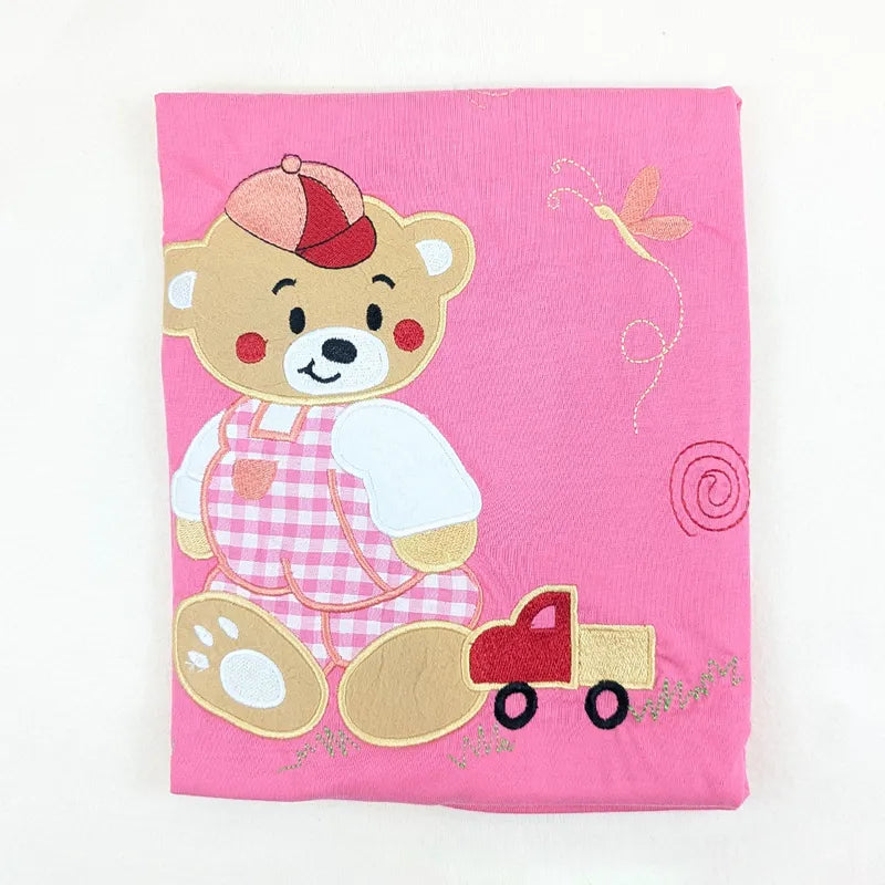 SUNNY BABY WRAPPING SHEET BEAR PINK