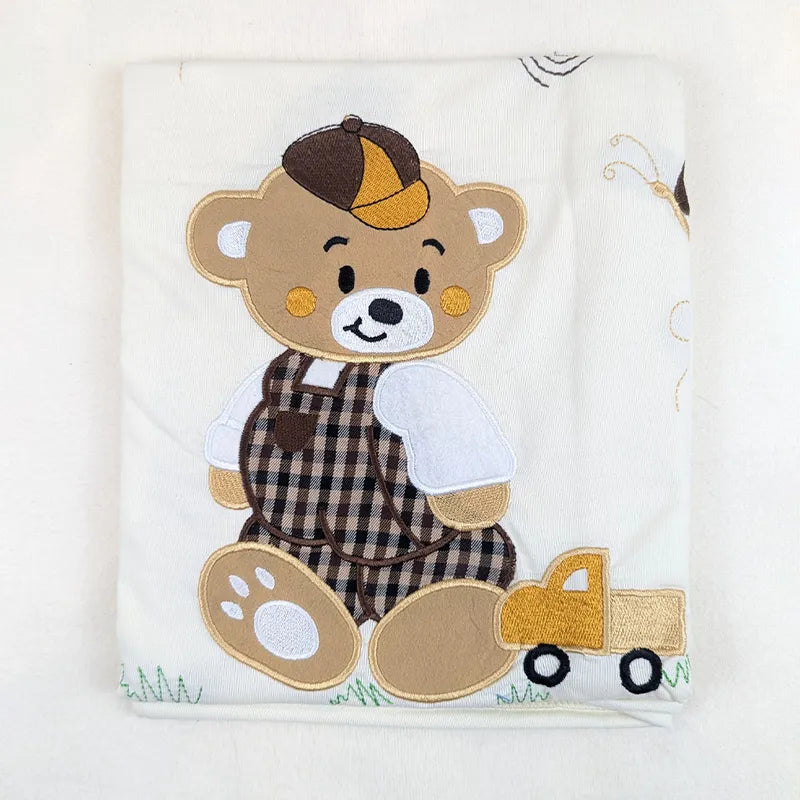 SUNNY BABY WRAPPING SHEET BEAR WHITE