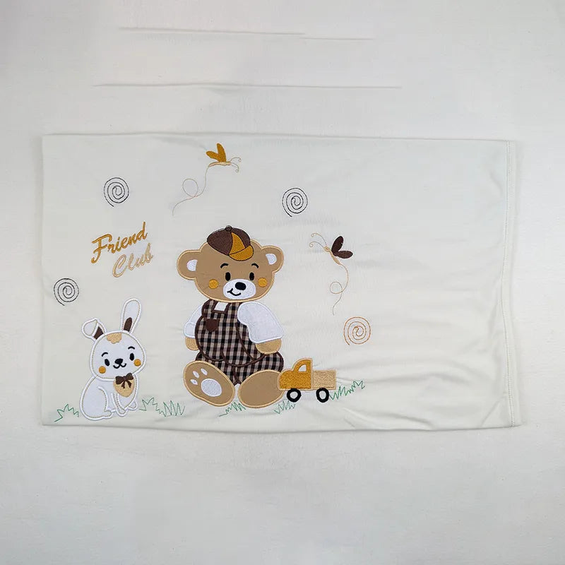 SUNNY BABY WRAPPING SHEET BEAR WHITE - image 2