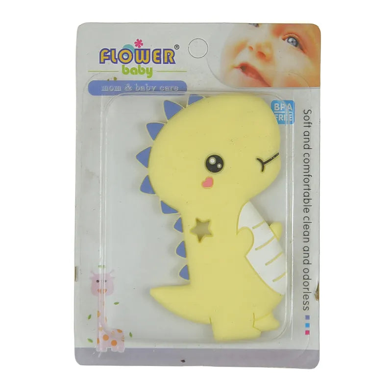 TEETHER DINO YELLOW FLOWER BABY