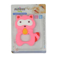 Teether Owl Pink Flower Baby