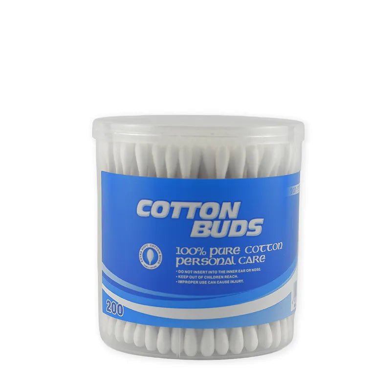 TOPTIP 200PCS COTTON BUDS ROUND BOX