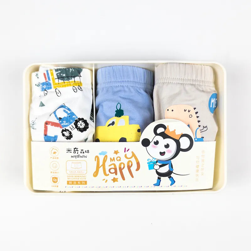 UNISEX HAPPY UNDERWARE CAR AND MIX PRINT 3PCS BOX - image 2