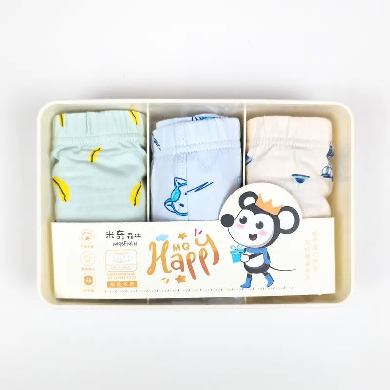 Unisex Happy Underwear Cat & Mix Print 3pcs Box – additional product view 2 of 2