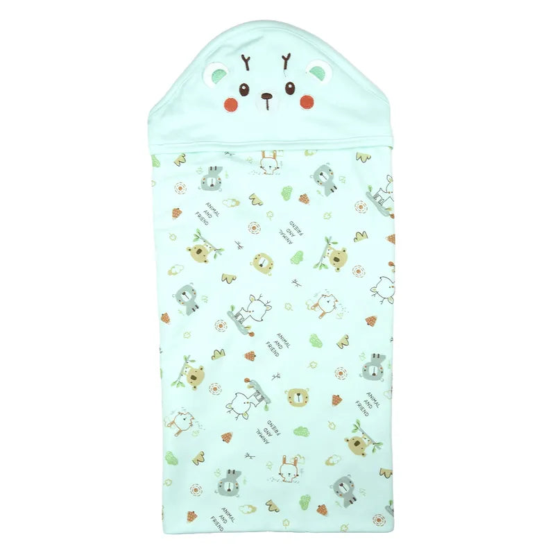 WRAPING SHEET THAILAND COTTON BEAR GREEN MAMI BABY