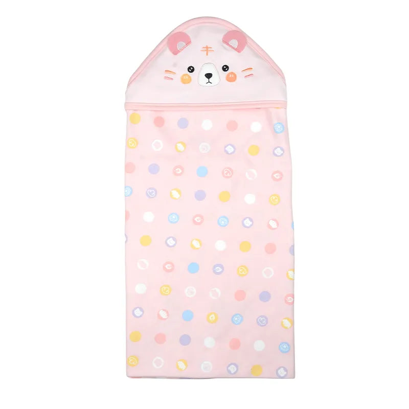 WRAPING SHEET THAILAND COTTON BEAR PINK MAMI BABY